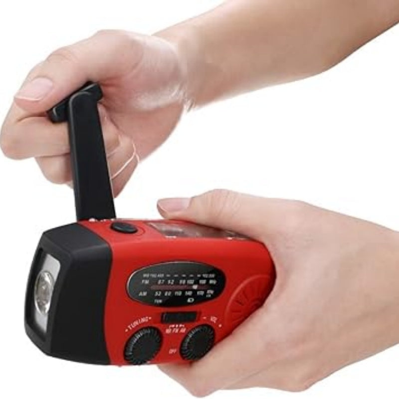 📻 Radio Portátil Solar – Multifunción para Emergencias, Recarga USB y Actividades al Aire Libre 🔋🌞