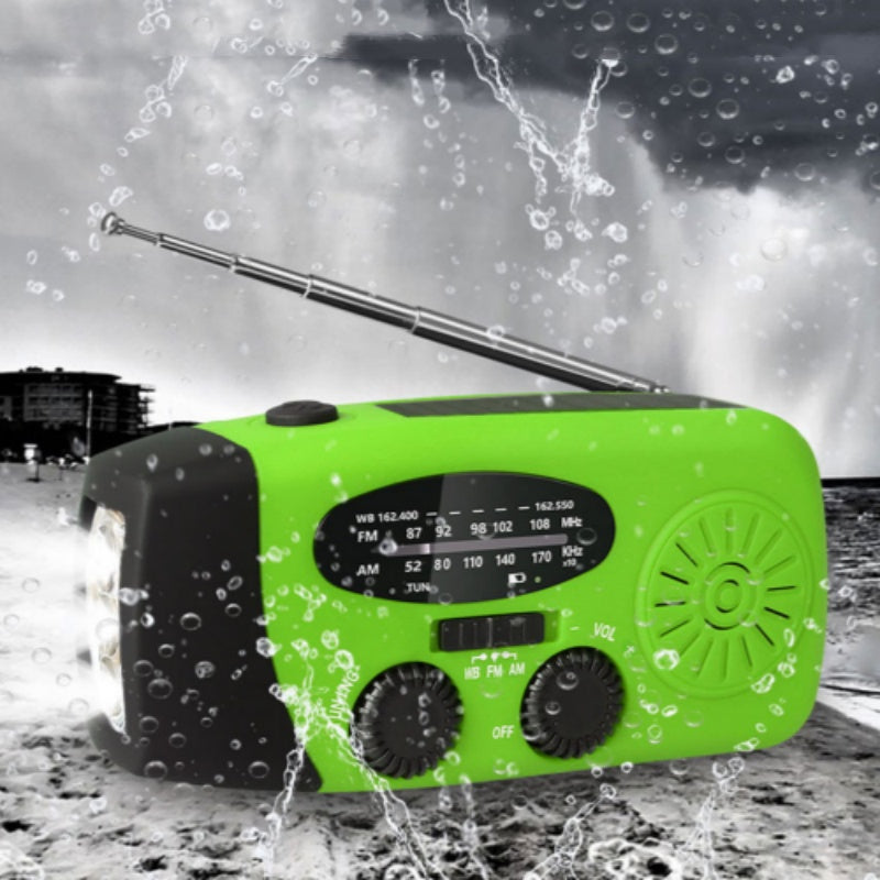 📻 Radio Portátil Solar – Multifunción para Emergencias, Recarga USB y Actividades al Aire Libre 🔋🌞