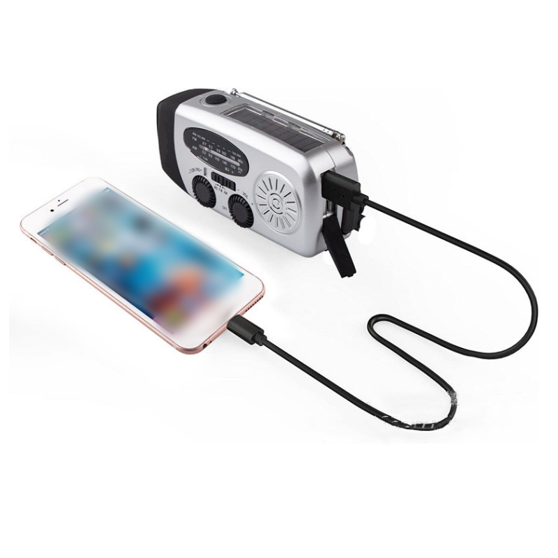 📻 Radio Portátil Solar – Multifunción para Emergencias, Recarga USB y Actividades al Aire Libre 🔋🌞