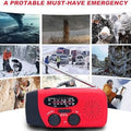 📻 Radio Portátil Solar – Multifunción para Emergencias, Recarga USB y Actividades al Aire Libre 🔋🌞