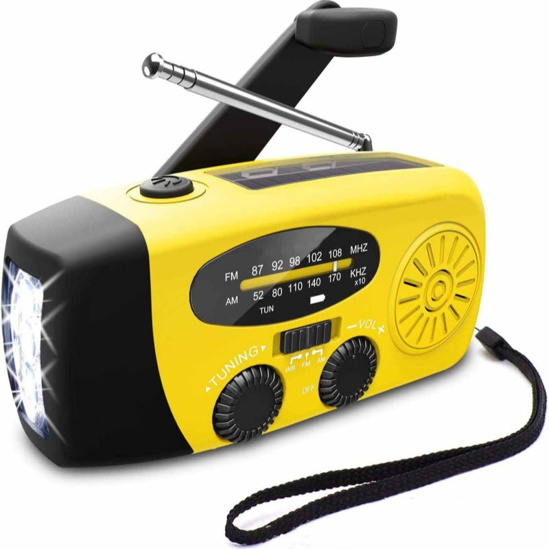 📻 Radio Portátil Solar – Multifunción para Emergencias, Recarga USB y Actividades al Aire Libre 🔋🌞