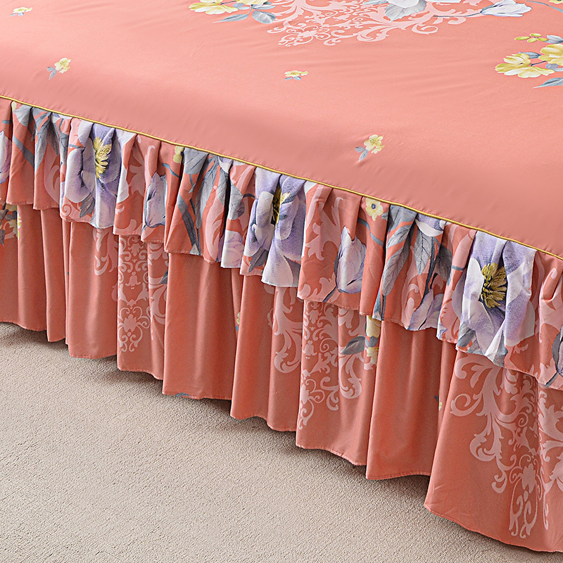 🛏️✨ Juego de Falda de Cama de 3 Piezas con Volantes – Elegancia y Comodidad para tu Dormitorio 🌸💖🛌