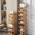 👟⚡ Organiza todos tus zapatos sin esfuerzo – Estante de bambú fuerte y plegable 😍🛒