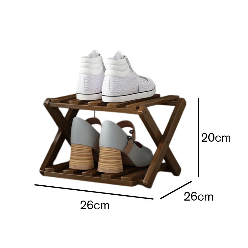👟⚡ Organiza todos tus zapatos sin esfuerzo – Estante de bambú fuerte y plegable 😍🛒