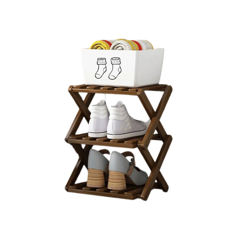 👟⚡ Organiza todos tus zapatos sin esfuerzo – Estante de bambú fuerte y plegable 😍🛒
