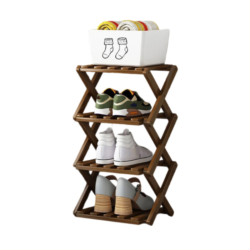 👟⚡ Organiza todos tus zapatos sin esfuerzo – Estante de bambú fuerte y plegable 😍🛒