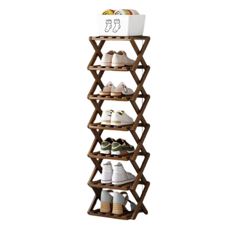 👟⚡ Organiza todos tus zapatos sin esfuerzo – Estante de bambú fuerte y plegable 😍🛒