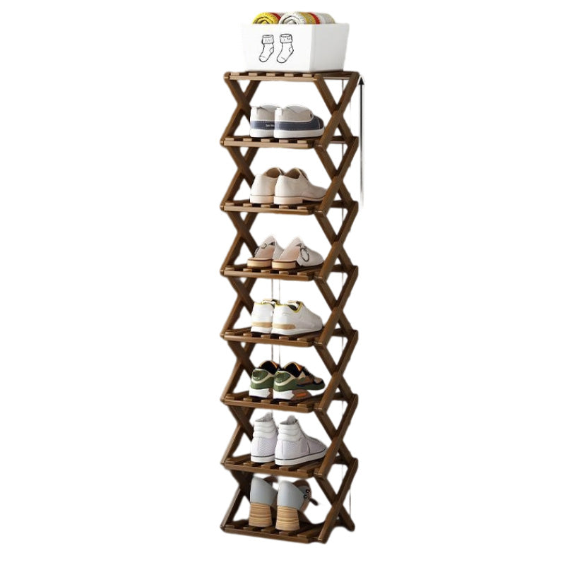 👟⚡ Organiza todos tus zapatos sin esfuerzo – Estante de bambú fuerte y plegable 😍🛒