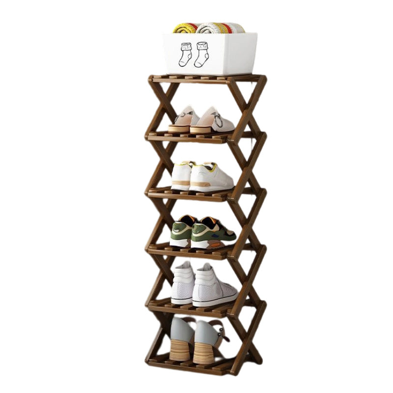 👟⚡ Organiza todos tus zapatos sin esfuerzo – Estante de bambú fuerte y plegable 😍🛒