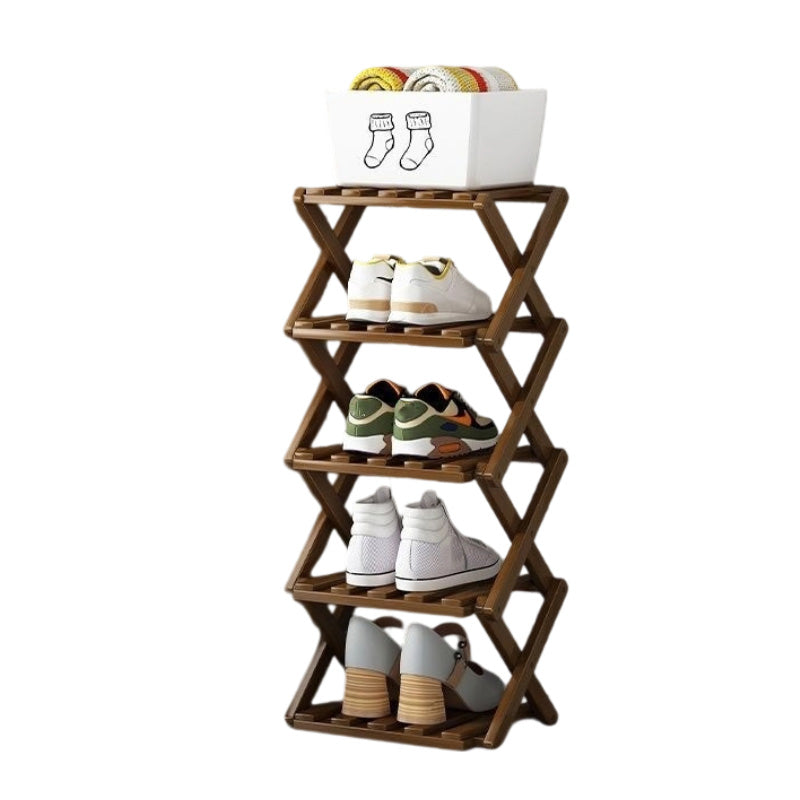 👟⚡ Organiza todos tus zapatos sin esfuerzo – Estante de bambú fuerte y plegable 😍🛒