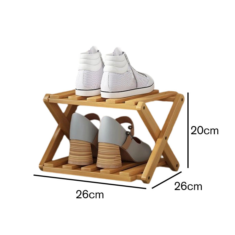 👟⚡ Organiza todos tus zapatos sin esfuerzo – Estante de bambú fuerte y plegable 😍🛒