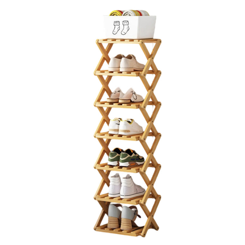 👟⚡ Organiza todos tus zapatos sin esfuerzo – Estante de bambú fuerte y plegable 😍🛒