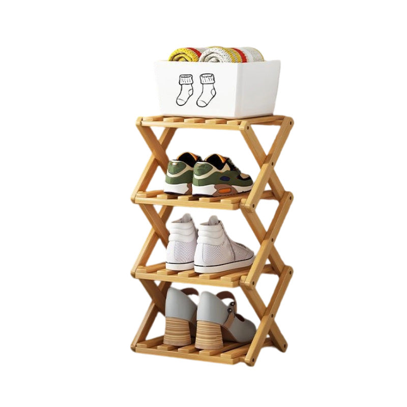 👟⚡ Organiza todos tus zapatos sin esfuerzo – Estante de bambú fuerte y plegable 😍🛒