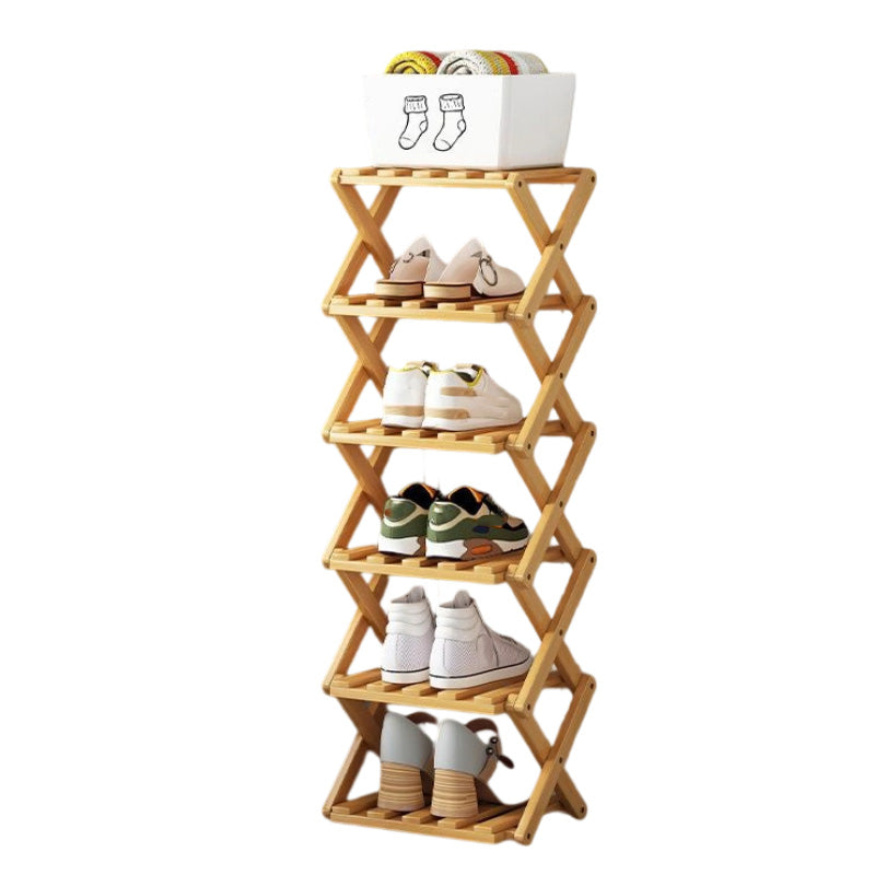 👟⚡ Organiza todos tus zapatos sin esfuerzo – Estante de bambú fuerte y plegable 😍🛒