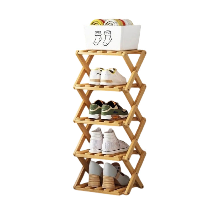👟⚡ Organiza todos tus zapatos sin esfuerzo – Estante de bambú fuerte y plegable 😍🛒