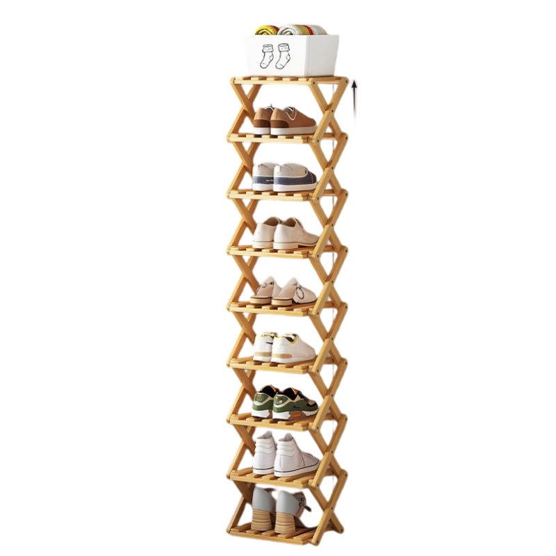 👟⚡ Organiza todos tus zapatos sin esfuerzo – Estante de bambú fuerte y plegable 😍🛒