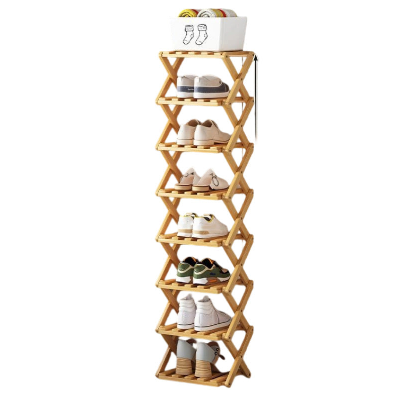 👟⚡ Organiza todos tus zapatos sin esfuerzo – Estante de bambú fuerte y plegable 😍🛒