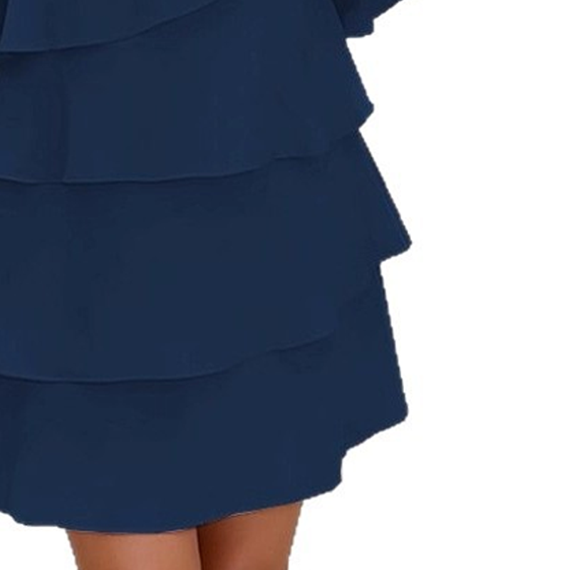 💃✨ Vestido de Mujer con Volantes Escalonados y Mangas Acampanadas – Estilo y Elegancia para Cada Ocasión 🌸👗