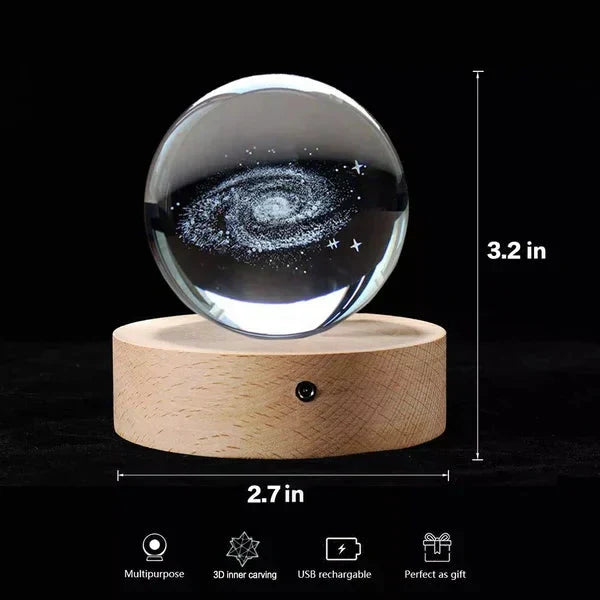 🌌✨ Bola de Cristal 3D Planet: ¡Explora el Universo en la Palma de tu Mano! 🌠🌍