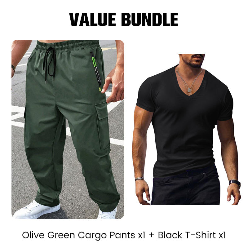 ✨🔥 Pantalones de Carga para Hombre con Múltiples Bolsillos – Comodidad y Estilo para Todo Tipo de Actividades 🎒💪