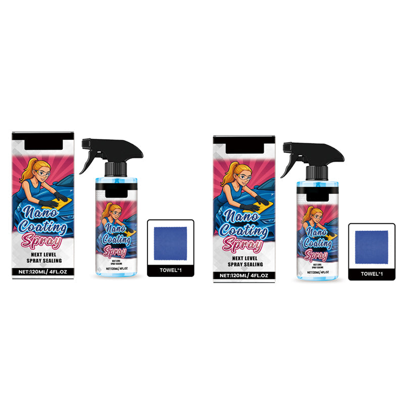 🚗✨ Spray Abrillantador para Coches + Toalla – Brillo Instantáneo sin Rayar, Protección Duradera contra el Polvo 🧼🌟