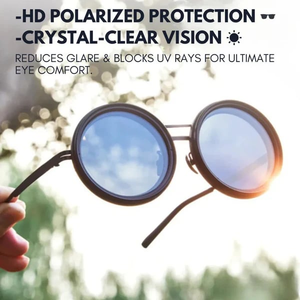 🔥🌞 Gafas de Sol Redondas Polarizadas con Tinte Ajustable – Estilo y Protección para Cada Momento 👓✨
