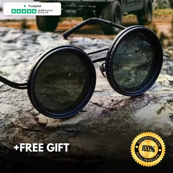 🔥🌞 Gafas de Sol Redondas Polarizadas con Tinte Ajustable – Estilo y Protección para Cada Momento 👓✨