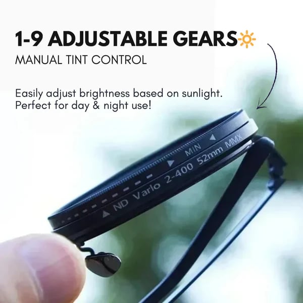 🔥🌞 Gafas de Sol Redondas Polarizadas con Tinte Ajustable – Estilo y Protección para Cada Momento 👓✨