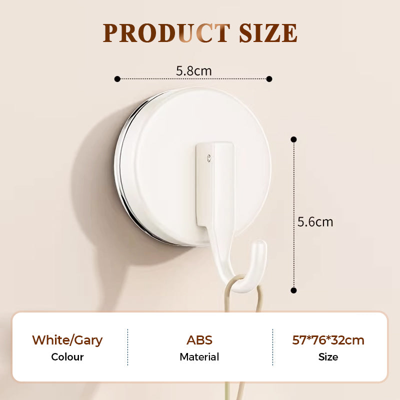 🔧 Gancho con Ventosa – Sin Taladro, Sin Rastro, ¡Reutilizable! 🚿✨ Ideal para Organizar y Ahorrar Espacio en Casa 🏡