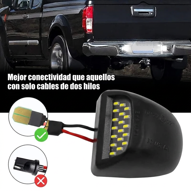 💡🔥 50% DE DESCUENTO 🚗 Luces LED universales para matrícula: brillantes, impermeables y más seguridad en cada viaje ✨