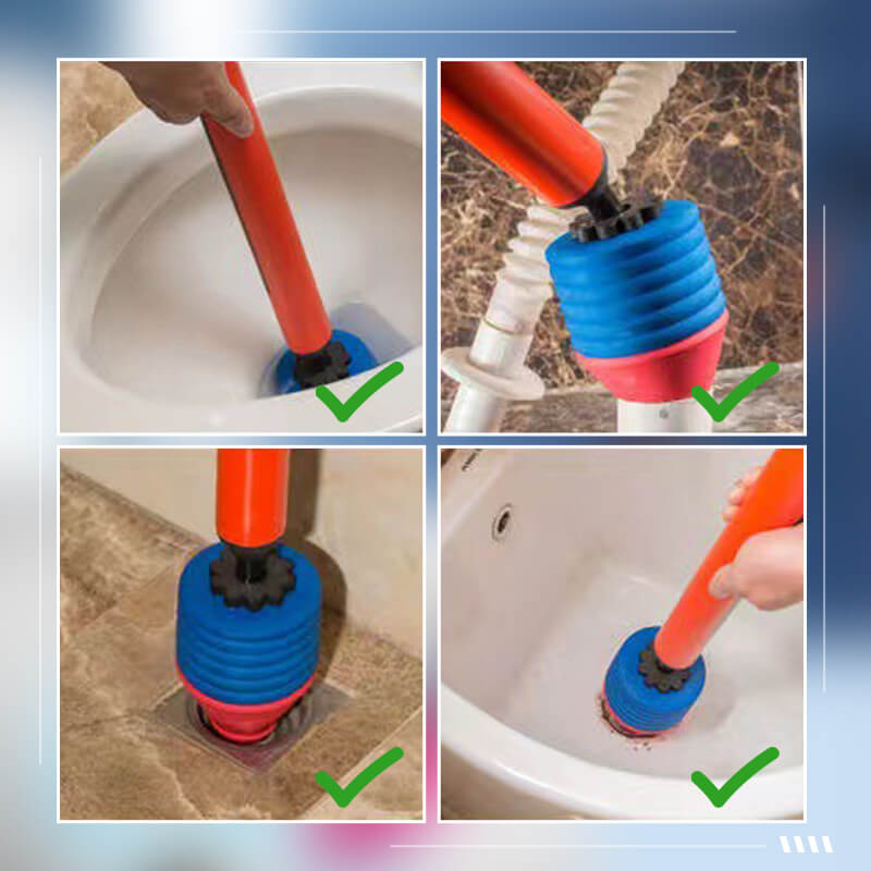 🚽💥 Desatascador de Inodoros de Alta Presión de Un Solo Disparo – Potencia Instantánea, Limpieza Rápida y Sin Esfuerzo 🔧✨