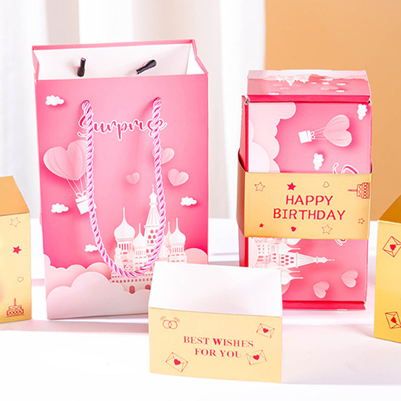 🎁✨ Set de Caja de Regalo Sorpresa que Rebota 🎉 ¡Haz tus regalos aún más emocionantes y divertidos! 💥🎊