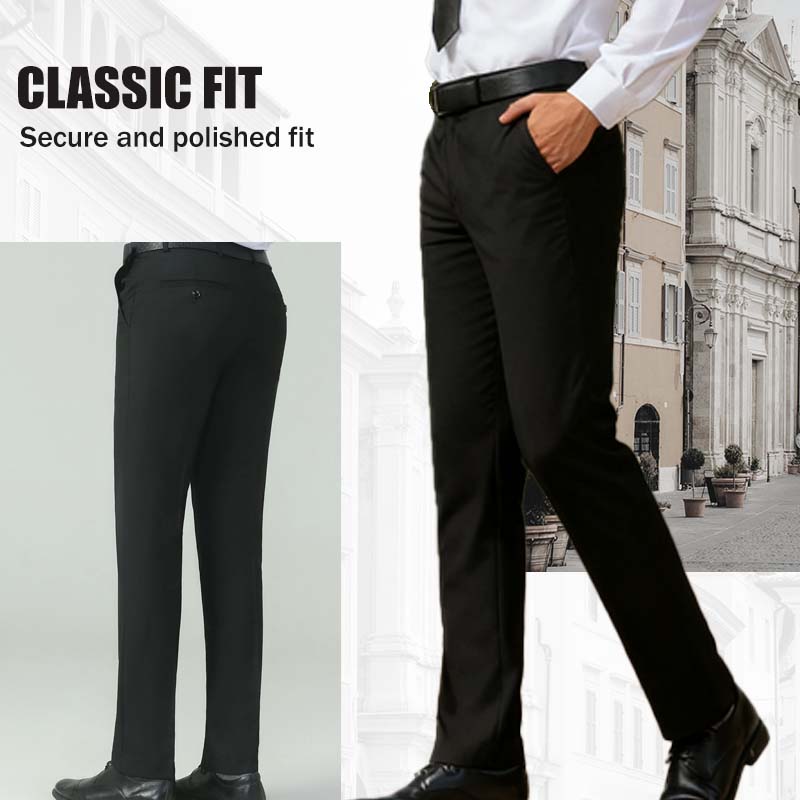 👖✨ Pantalones de Traje Elástico Casual para Hombre – Ligero, Clásico y de Ajuste Perfecto para Cada Ocasión 💼👌