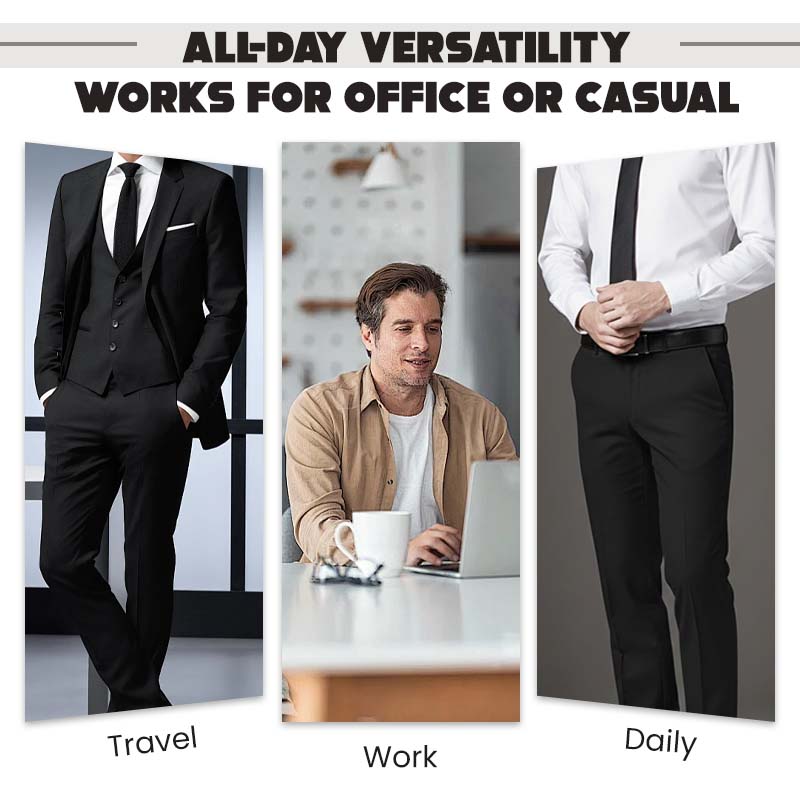 👖✨ Pantalones de Traje Elástico Casual para Hombre – Ligero, Clásico y de Ajuste Perfecto para Cada Ocasión 💼👌