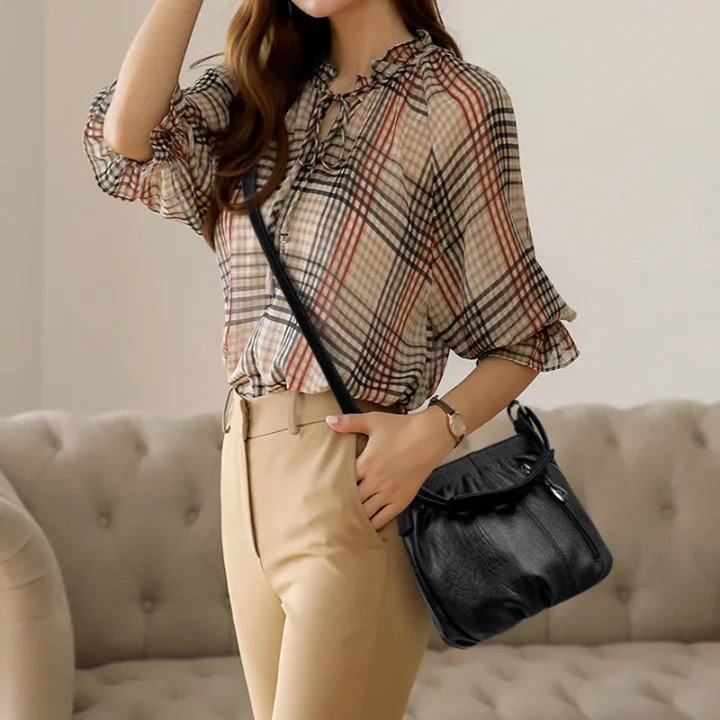 👜✨ Bolso de Hombro de Cuero Suave con Forma de Cubo – Sencillo, Elegante y Perfecto para el Día a Día 💖🌟