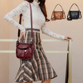 👜✨ Bolso de Hombro de Cuero Suave con Forma de Cubo – Sencillo, Elegante y Perfecto para el Día a Día 💖🌟