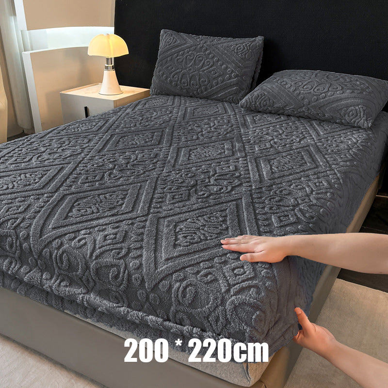 🛏️✨ Sábana Bajera Ajustable de Punto de Felpa Elástica 360° – Suave, Ajuste Perfecto y Siempre en Su Lugar 🌙💤