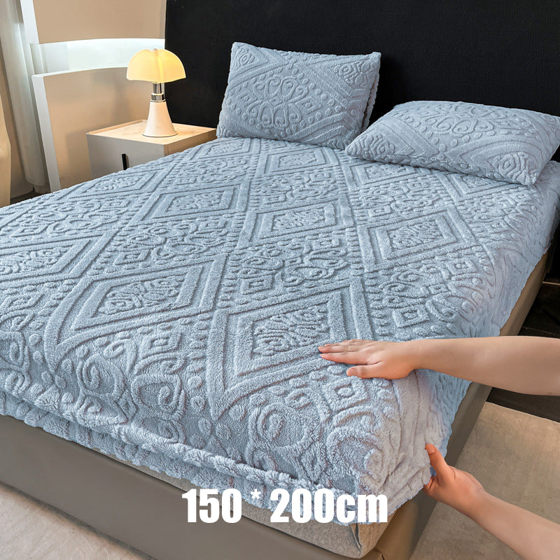 🛏️✨ Sábana Bajera Ajustable de Punto de Felpa Elástica 360° – Suave, Ajuste Perfecto y Siempre en Su Lugar 🌙💤