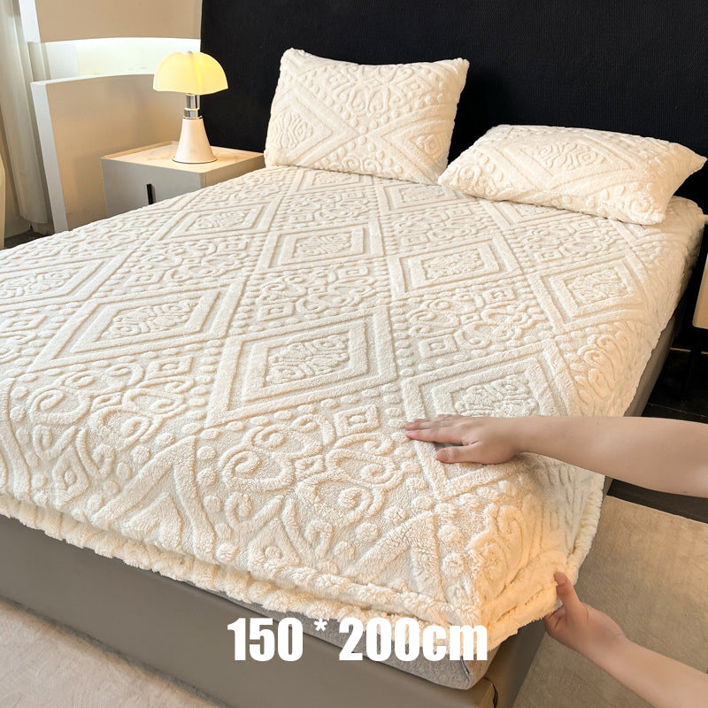 🛏️✨ Sábana Bajera Ajustable de Punto de Felpa Elástica 360° – Suave, Ajuste Perfecto y Siempre en Su Lugar 🌙💤