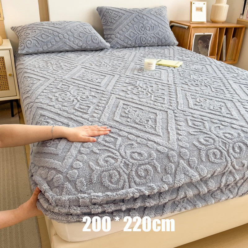 🛏️✨ Sábana Bajera Ajustable de Punto de Felpa Elástica 360° – Suave, Ajuste Perfecto y Siempre en Su Lugar 🌙💤