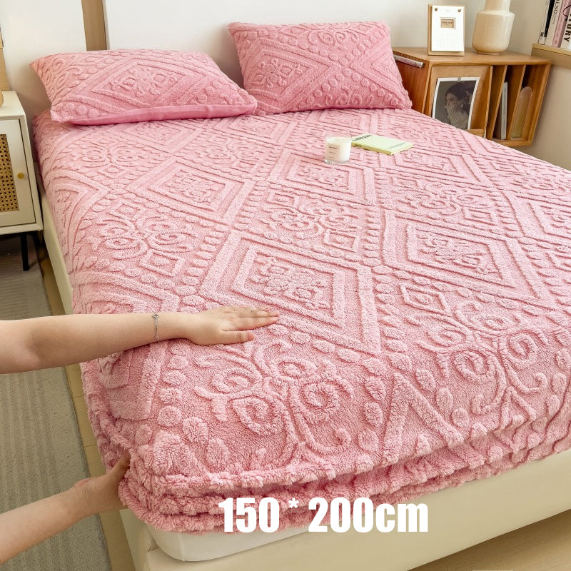 🛏️✨ Sábana Bajera Ajustable de Punto de Felpa Elástica 360° – Suave, Ajuste Perfecto y Siempre en Su Lugar 🌙💤
