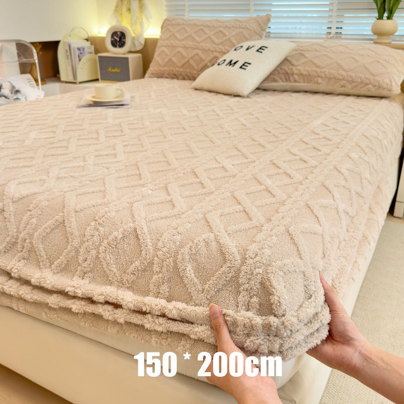 🛏️✨ Sábana Bajera Ajustable de Punto de Felpa Elástica 360° – Suave, Ajuste Perfecto y Siempre en Su Lugar 🌙💤