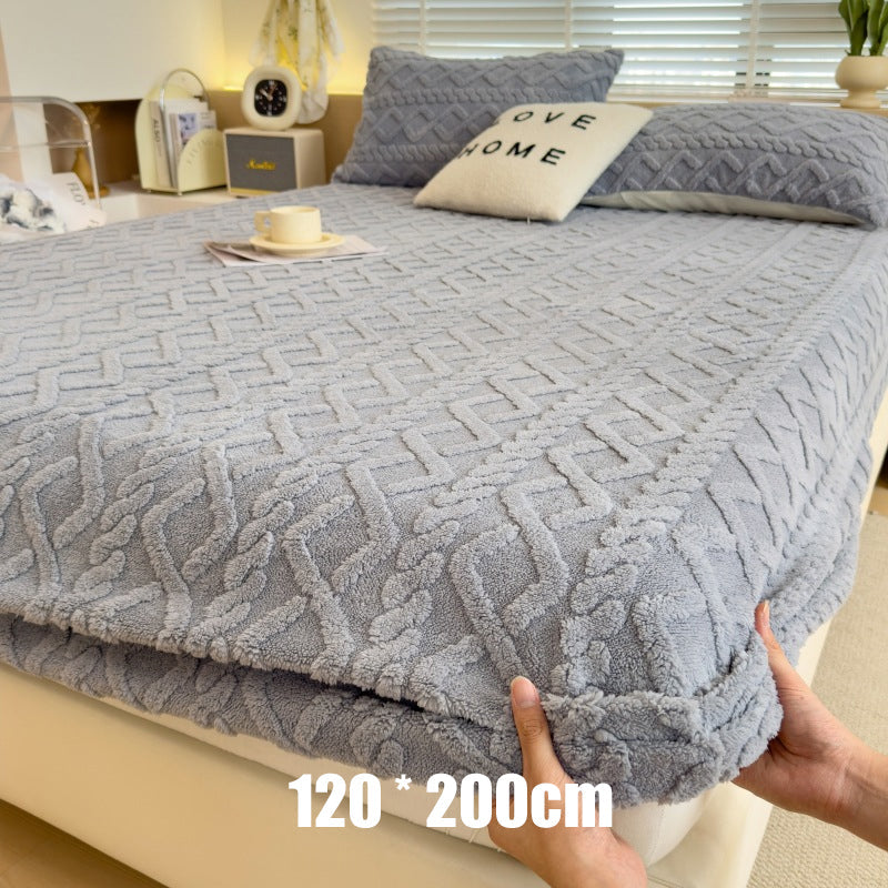 🛏️✨ Sábana Bajera Ajustable de Punto de Felpa Elástica 360° – Suave, Ajuste Perfecto y Siempre en Su Lugar 🌙💤