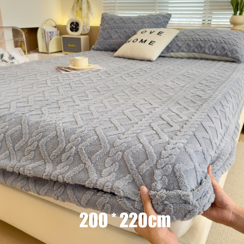 🛏️✨ Sábana Bajera Ajustable de Punto de Felpa Elástica 360° – Suave, Ajuste Perfecto y Siempre en Su Lugar 🌙💤