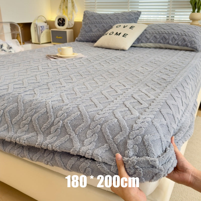🛏️✨ Sábana Bajera Ajustable de Punto de Felpa Elástica 360° – Suave, Ajuste Perfecto y Siempre en Su Lugar 🌙💤