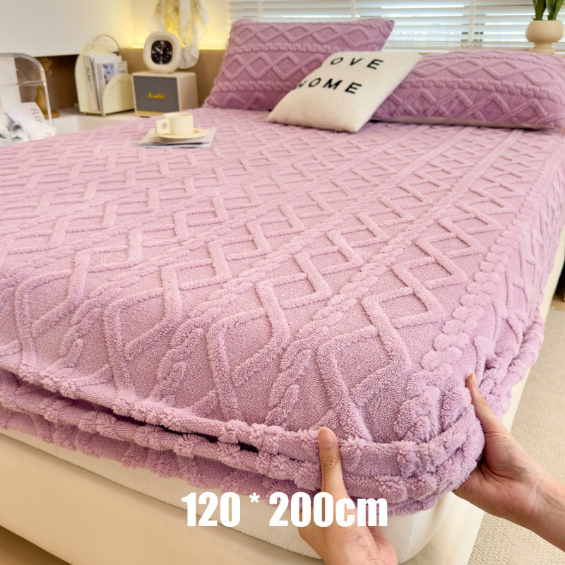 🛏️✨ Sábana Bajera Ajustable de Punto de Felpa Elástica 360° – Suave, Ajuste Perfecto y Siempre en Su Lugar 🌙💤