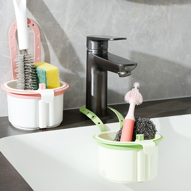 🧽 Cesta de Drenaje para Fregadero con Fuerte Succión – Organizador Estable y que Ahorra Espacio para tu Cocina 🌀✨