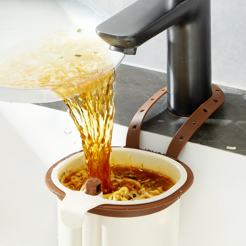 🧽 Cesta de Drenaje para Fregadero con Fuerte Succión – Organizador Estable y que Ahorra Espacio para tu Cocina 🌀✨