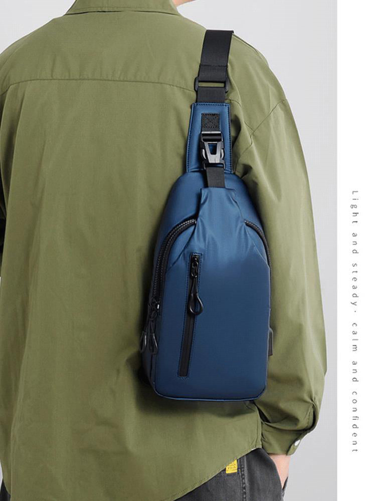 🎒✨ Bolsa de Pecho de Tela Oxford – Ligera, Resistente y Perfecta para Viajes y Uso Diario 🚶‍♂️📱