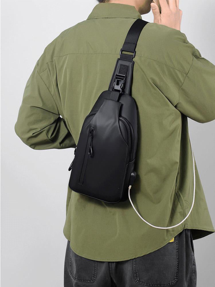 🎒✨ Bolsa de Pecho de Tela Oxford – Ligera, Resistente y Perfecta para Viajes y Uso Diario 🚶‍♂️📱